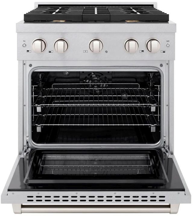 ZLINE Paramount 30" Satin Stainless Steel Pro Style Dual Fuel Range-1