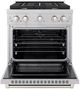 ZLINE Paramount 30" Satin Stainless Steel Pro Style Dual Fuel Range-1
