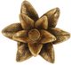 A & B Home Gold Polyresin Palm Tree Taper Holder-3
