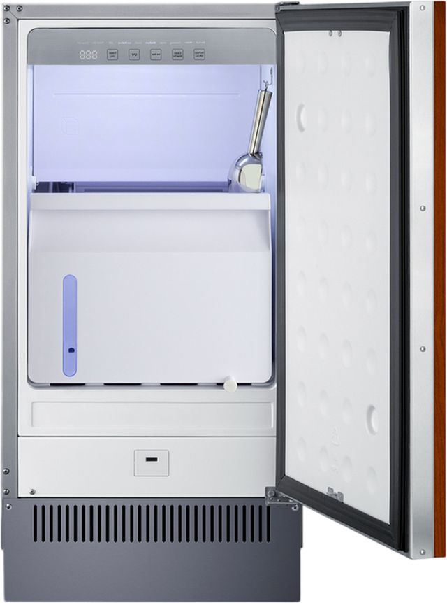 Summit® 18" 60 lb. Panel Ready Undercounter Ice Maker-3