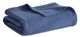 Olliix by Madison Park Freshspun Basketweave Navy Full/Queen Cotton Blanket-0