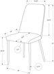 Monarch Specialties Inc. 2-Piece Chrome/White Side Chair Set-2