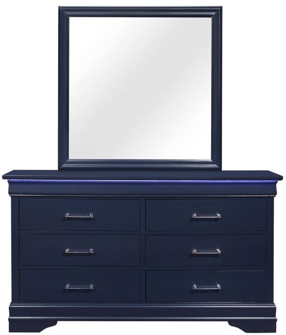 Global Furniture USA Charlie Blue Dresser-1