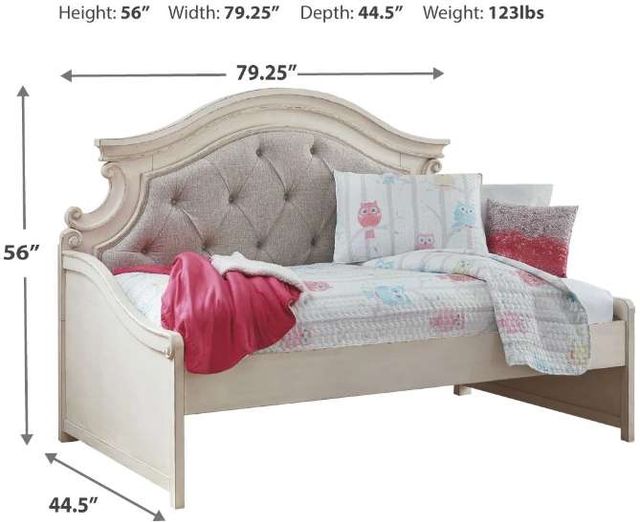 Signature Design by Ashley® Realyn Chipped White Youth Twin Day Bed-2