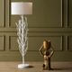 Currey & Company Twig Gesso White/Off-White Floor Lamp-4