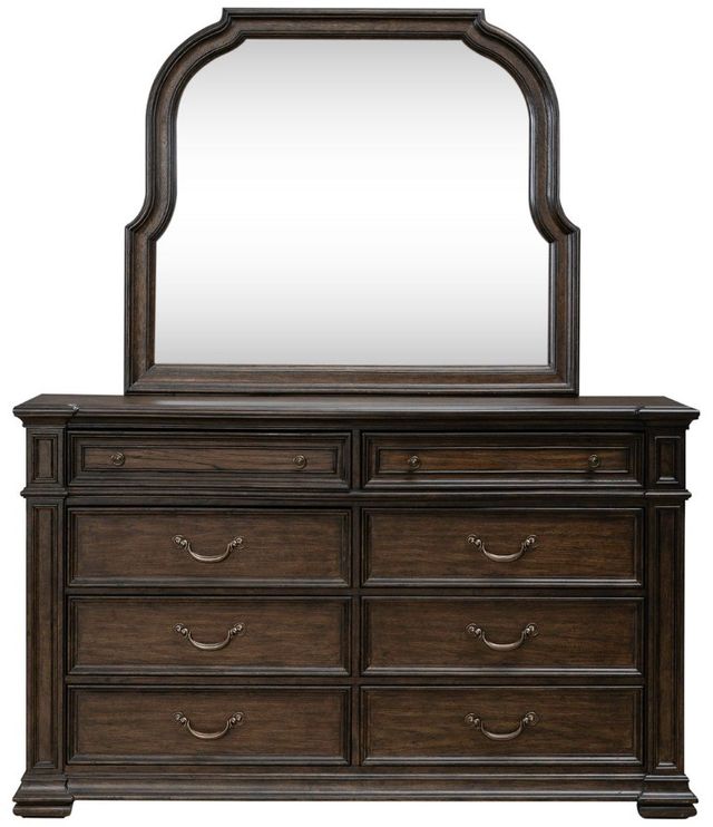 Liberty Furniture Provence Park Chateau Brown Dresser and Mirror-2