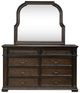 Liberty Furniture Provence Park Chateau Brown Dresser and Mirror-2