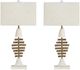 Crestview Collection Bones 2-Piece White-Driftwood Table Lamp Set-0
