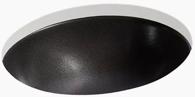 Kohler Shagreen Caxton® Ebony Pearl 19.25" Oval Undermount Bathroom Sink, No Overflow-0
