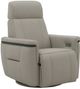 Fornirama Santorini Small Rocker Swivel Reclining Chair with Headrest-0