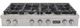 Kucht Professional KFX Series 48" Stainless Steel Propane Gas Range Top with Classic Silver Knobs-2