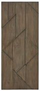 Uttermost® Hanoi Brass/Walnut Geometric Wood Wall Panel-0