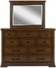 Signature Design by Ashley® Taffenbrook Medium Brown Dresser and Mirror-1