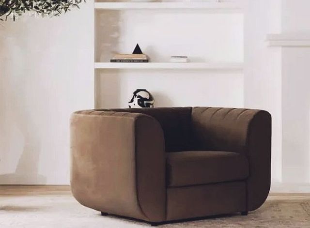 Moe's Home Collection Rosy Dark Brown Lounge Chair-3