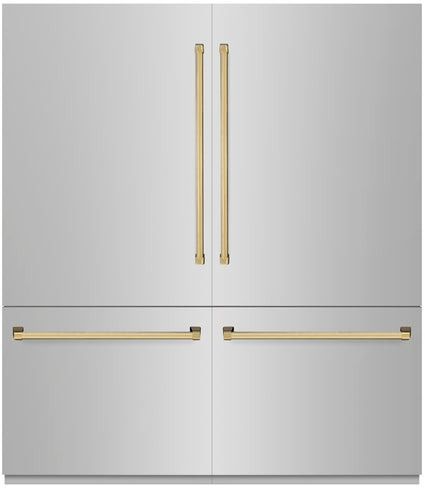 GoodMorning☆Coll ZLINE Autograph Edition 72 in. 39.6 Cu. Ft. Stainless Steel Built