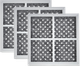 LG Replacement Refrigerator Air Filter 3-Pack-0