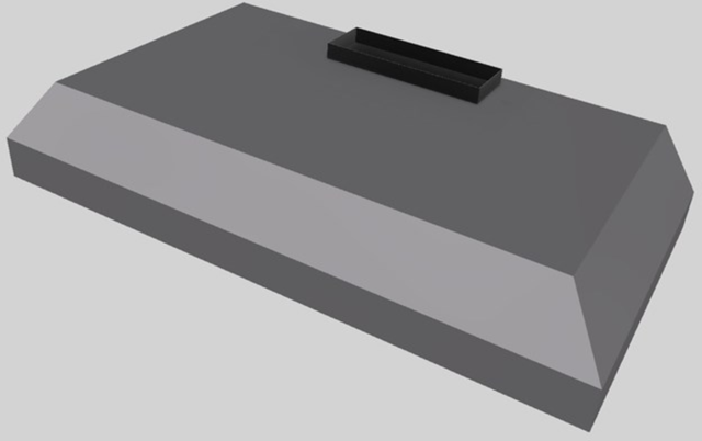 Vent-A-Hood® K Series 36" Gunsmoke Wall Mounted Liner Insert-1