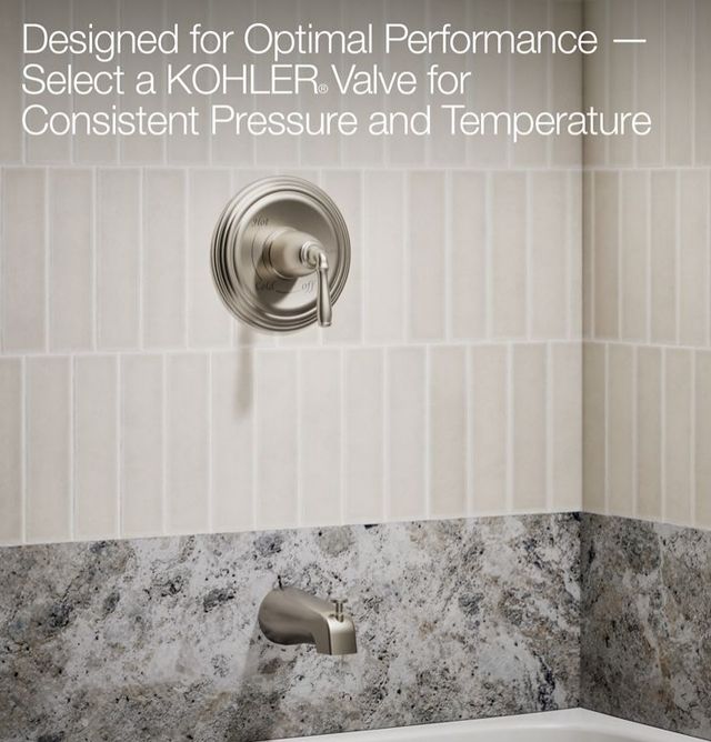KOHLER® Devonshire® Rite-Temp® Vibrant Brushed Nickel 1.75 GPM Bath and Shower Trim Kit-2