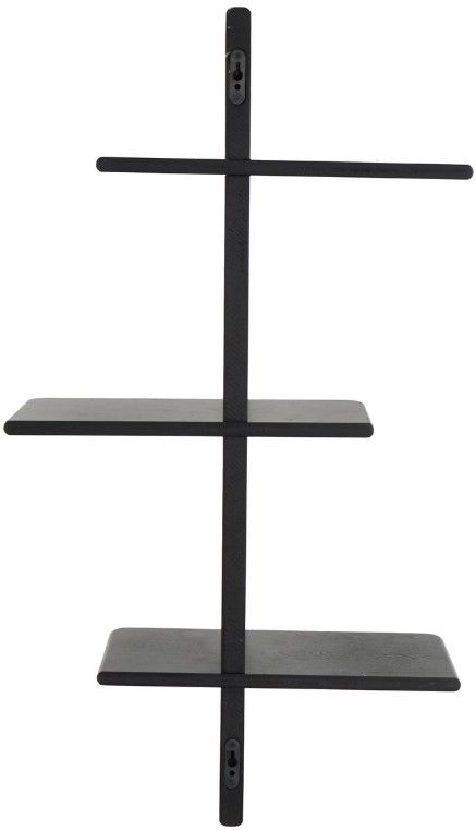 Deco Marche Black 6-Wall Shelf-1