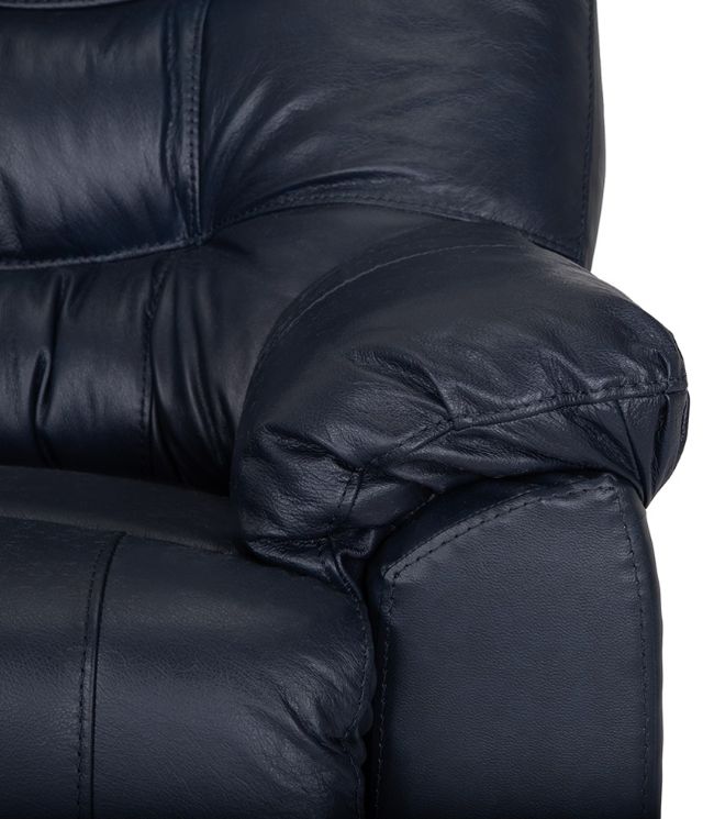 Franklin™ Trilogy Navy Leather Manual Recliner-4