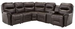 Best® Home Furnishings Customizable Bodie 6-Piece Leather Power Reclining Sectional
