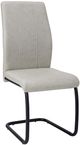 Monarch Specialties Inc. 2-Piece Grey Side Chair Set with Black Metal Bases-0