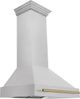 ZLINE Autograph Edition 36" Satin Stainless Steel Wall Mounted Range Hood-0