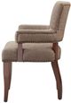 Olliix by Madison Park Brown Dawson Arm Dining Chair-3