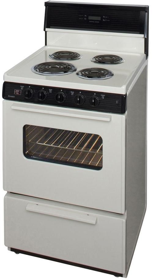 Premier 24" Biscuit Freestanding Electric Range-2