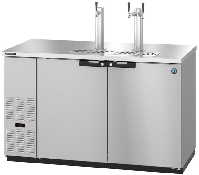 Hoshizaki Back Bar 60" 18.5 Cu. Ft. Stainless Steel Two Section Direct Draw Refrigerator-1