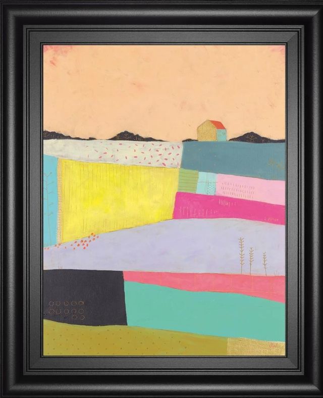 Classy Art Live Colorfully Applique By Joelle Wehkamp Wall Art-1
