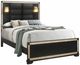 Global Furniture USA Blake Black/Gold Queen Panel Bed-0
