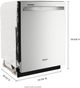 Whirlpool® 24" Stainless Steel Finish Top Control Built-In Dishwasher with Spin & Load Rack-3