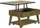 Null Furniture Oak Park Rustic Oak Top Lift-Top Cocktail Table with Natural Oak Base-0