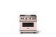 Viking® 5 Series 36" Blush Pro Style Gas (NG) Range with Brushed Brass Trim-3
