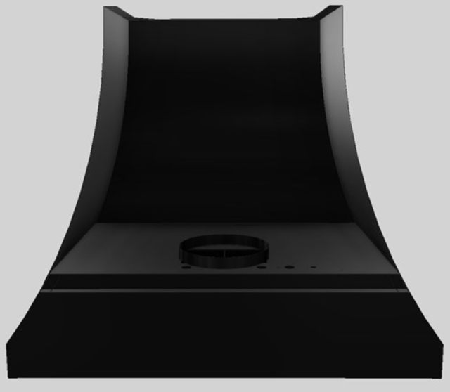 Vent-A-Hood® Designer Series 36" Black Wall Mounted Range Hood-3
