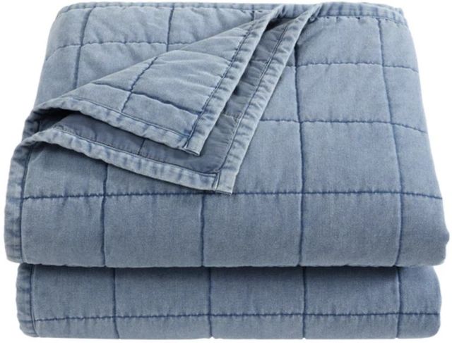 HiEnd Accents Stonewashed Denim King Quilt Set-2