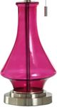 Stylecraft Austin Allen James Fuchsia Festival/Stainless Steel Glass Table Lamp-1