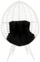 ACME Furniture Galzed Black/White Metal/Wicker Outdoor Patio Lounge Chair -2