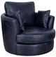 Luke Home Jodie Midnight Blue Swivel Chair-0