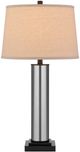 Cal® Lighting & Accessories Column Style 2-Piece Black Table Lamp Set-1