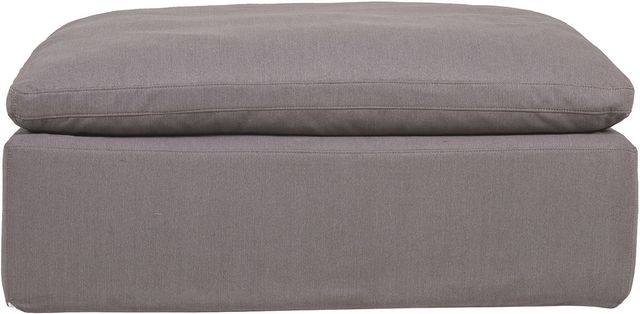 Moe's Home Collection Clay Light Grey Ottoman-1