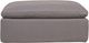 Moe's Home Collection Clay Light Grey Ottoman-1