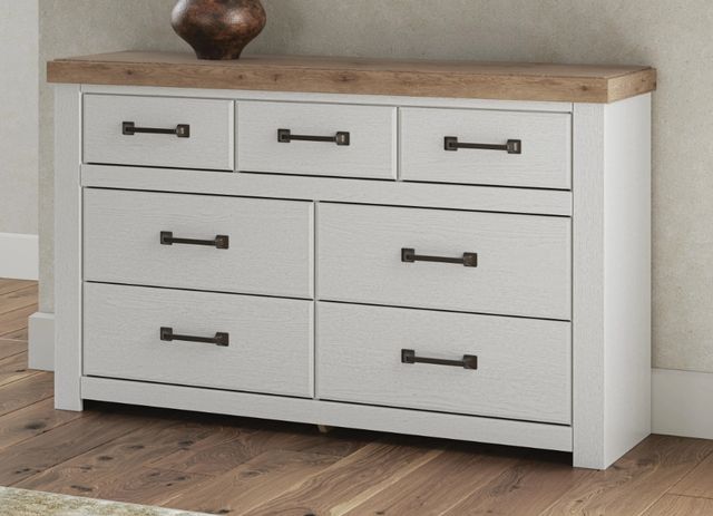 Benchcraft® Savonport Brown/White Dresser-1