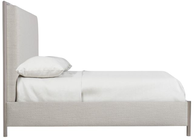 Bernhardt Modulum Gray/Stainless Steel Queen Panel Bed-2