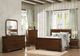 Mazin Furniture Abbeville Brown Cherry Queen Sleigh Bed-2