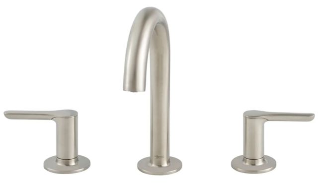 American Standard Studio® S Brushed Nickel 8" Widespread 2-Handle Bathroom Faucet with Lever Handles-3