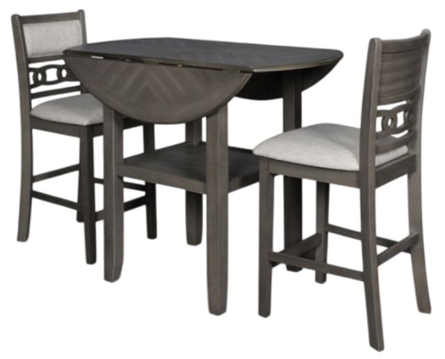 American Wholesale Furniture Gia Gray Dining Pub Side Chair-2