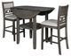 American Wholesale Furniture Gia Gray Dining Pub Side Chair-2