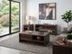 Sunny Designs™ Noah Coffee Bean Sofa Table With Sliding Door-1